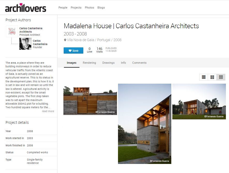 Archilovers – 6/11/25 – Madalena House