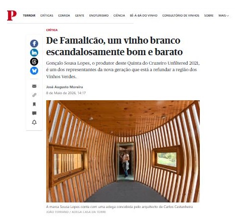 Público – 08/05/26 – Casa da Torre Winery